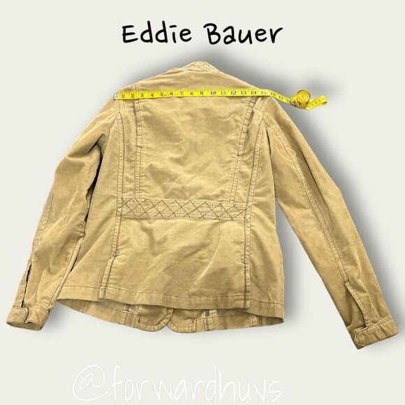 Eddie Bauer Tan Corduroy Jacket Size Small - Picture 10 of 11